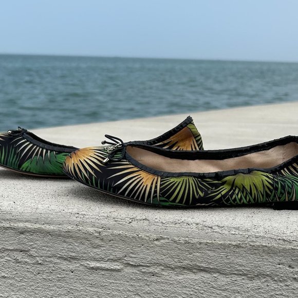 Sam Edelman FELICIA Novelty Tropical Ballet Flats Shoes size 10 - Picture 3 of 9